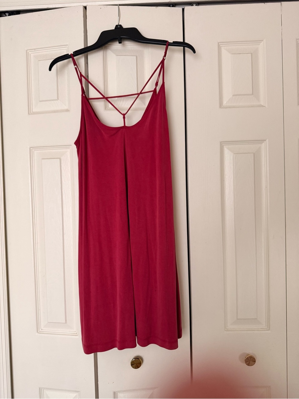 Hollister Raspberry Strappy Slip Dress